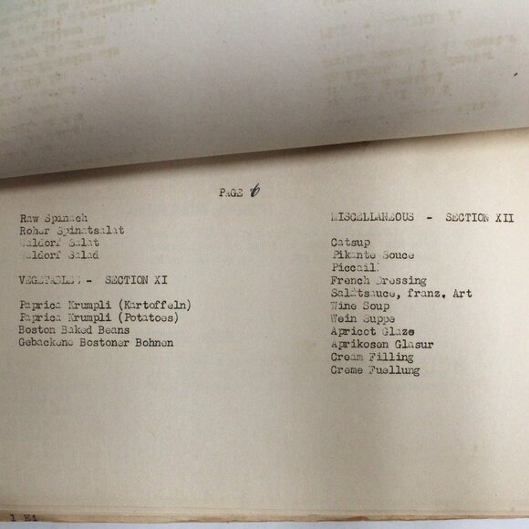 Vintage Selected Recipes The German - - American Women's Club 1950 - Unsearched - Picture 12 of 16